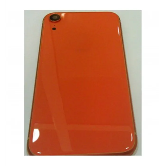 IPhone XR A2105 A2108 carcasa central o marco + tapa trasera o tapa bateria rosa