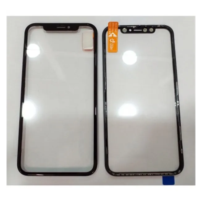 IPhone XR A2105 A2108 cristal negro + marco negro + lamina oca