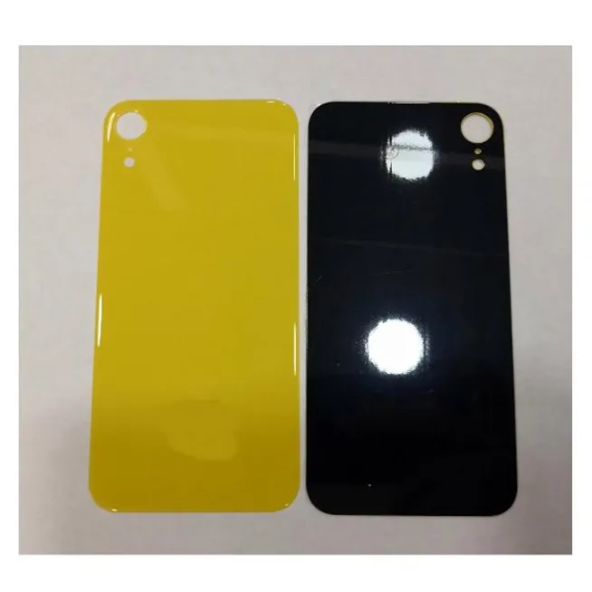 Tapa trasera o tapa bateria amarailla facil instalacion para IPhone XR A2105 A2108