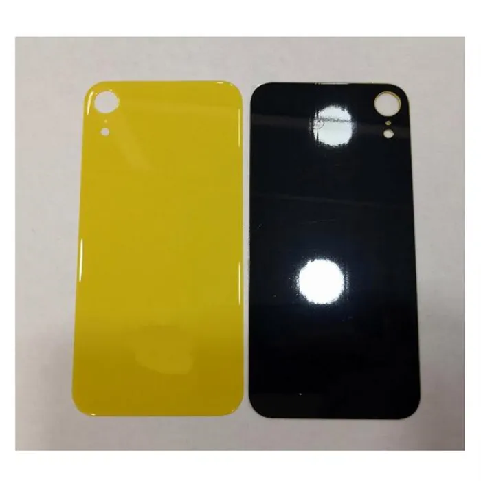 Tapa trasera o tapa bateria amarailla facil instalacion para IPhone XR A2105 A2108