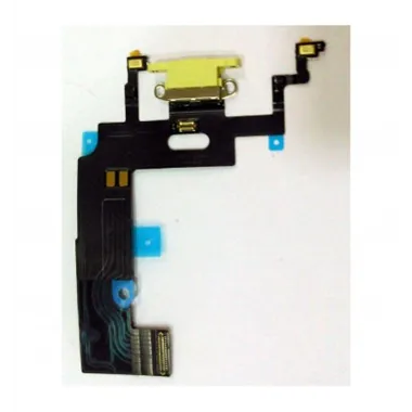 IPhone XR flex puerto carga dorado premium