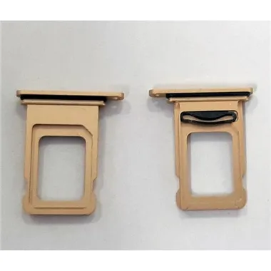 Soporte o bandeja dual sim dorada para IPhone XR A2105 A2108 calidad premium