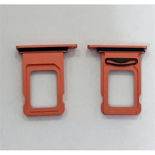Soporte o bandeja dual sim rosa para IPhone XR A2105 A2108 calidad premium