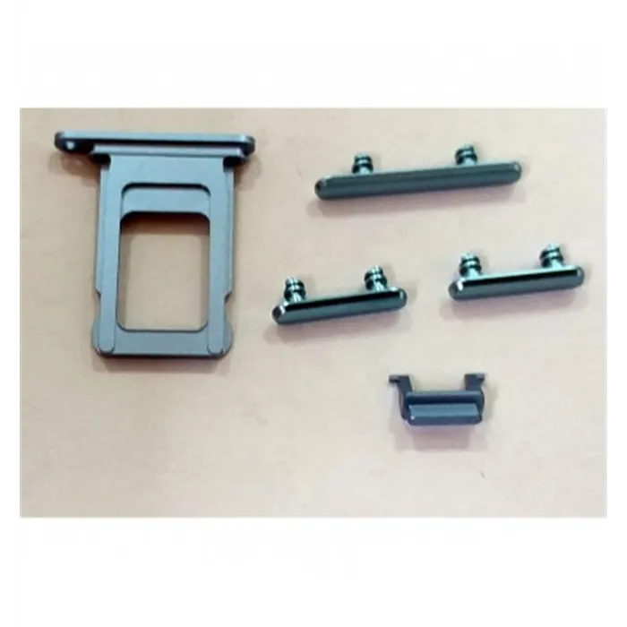 IPhone XR set 5 piezas botones + soporte sim azul premium
