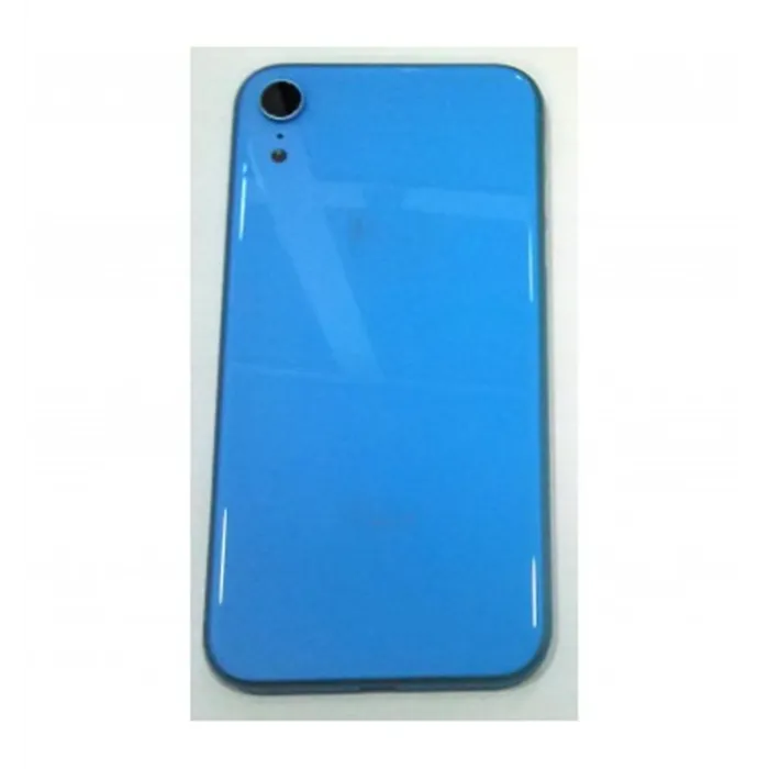 IPhone XR A2105 A2108 carcasa central o marco + tapa trasera o tapa bateria azul
