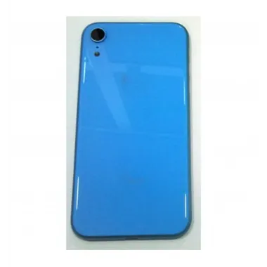 IPhone XR A2105 A2108 carcasa central o marco + tapa trasera o tapa bateria azul