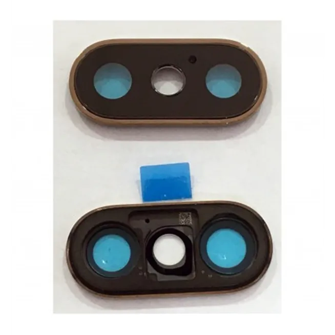 IPhone XS cubierta camara dorada premium