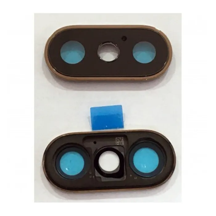 IPhone XS cubierta camara dorada premium