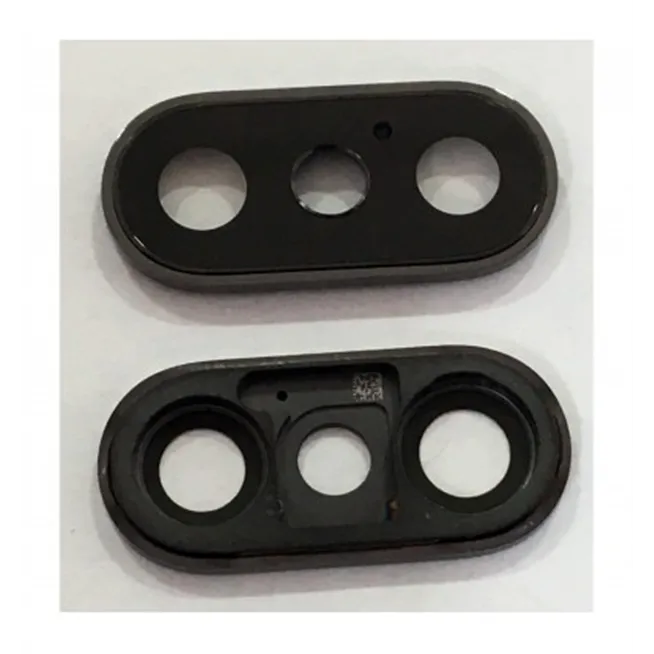 IPhone XS cubierta camara negra premium