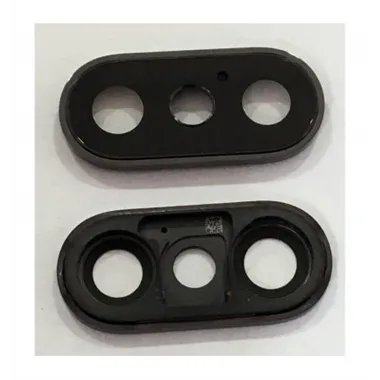 IPhone XS cubierta camara negra premium