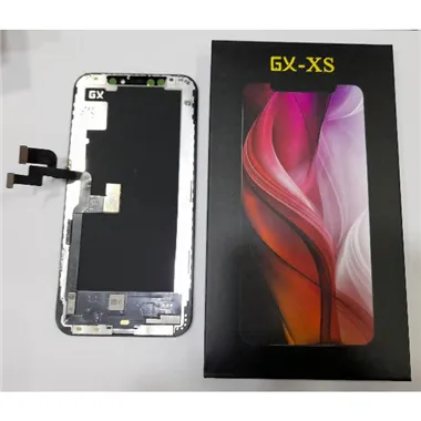 Nueva calidad Pantalla para iPhone XS GX Hard OLED + tactil negro compatible calidad Media