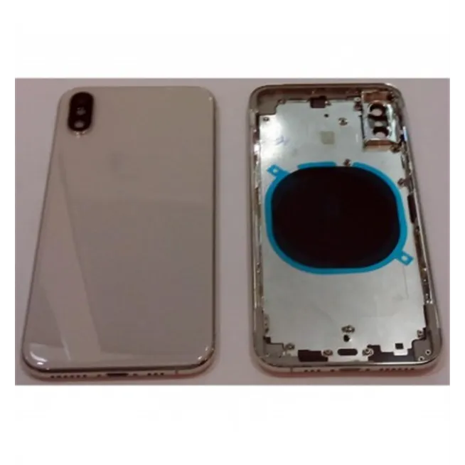 iPhone XS A2097 A2100 carcasa central o marco + tapa trasera o tapa bateria blanca