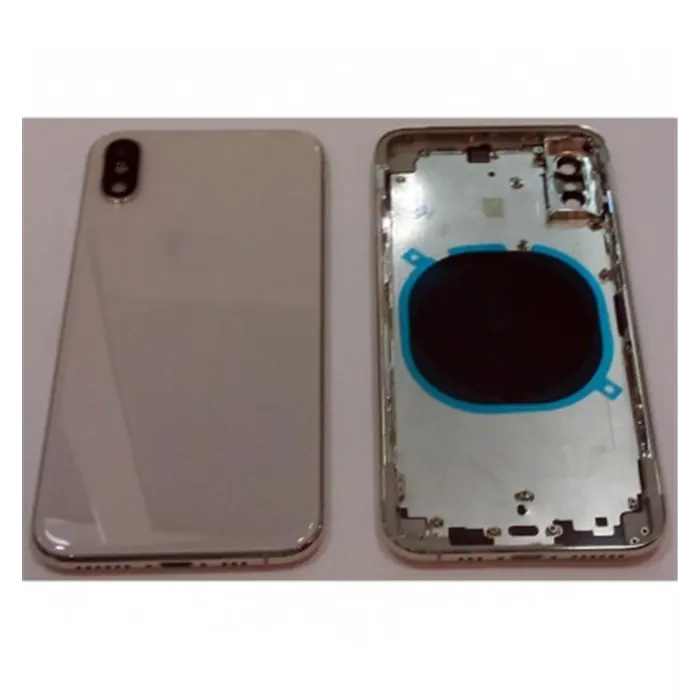 iPhone XS A2097 A2100 carcasa central o marco + tapa trasera o tapa bateria blanca
