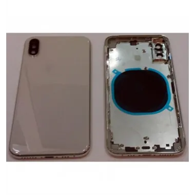 iPhone XS A2097 A2100 carcasa central o marco + tapa trasera o tapa bateria blanca