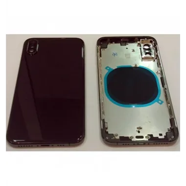 iPhone XS A2097 A2100 carcasa central o marco + tapa trasera o tapa bateria negra