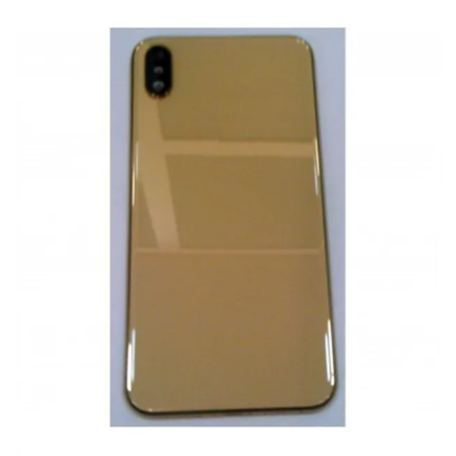 iPhone XS MAX A2101 A2104 carcasa central o marco + tapa trasera o tapa bateria dorada