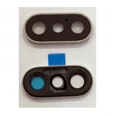 IPhone XS Max cubierta camara plata premium