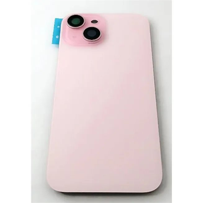 Tapa trasera o tapa bateria rosa para iPhone 15 A3090 A2846 A3089 A3092