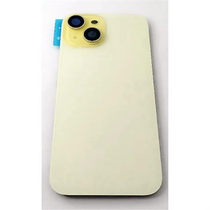Tapa trasera o tapa bateria amarilla para iPhone 15 A3090 A2846 A3089 A3092 