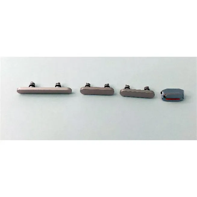 Set 4 botones rosa para IPhone 15 A3090 A2846 A3089 A3092 IPhone 15 Plus A3094 A2847 A3093 A3096 calidad premium