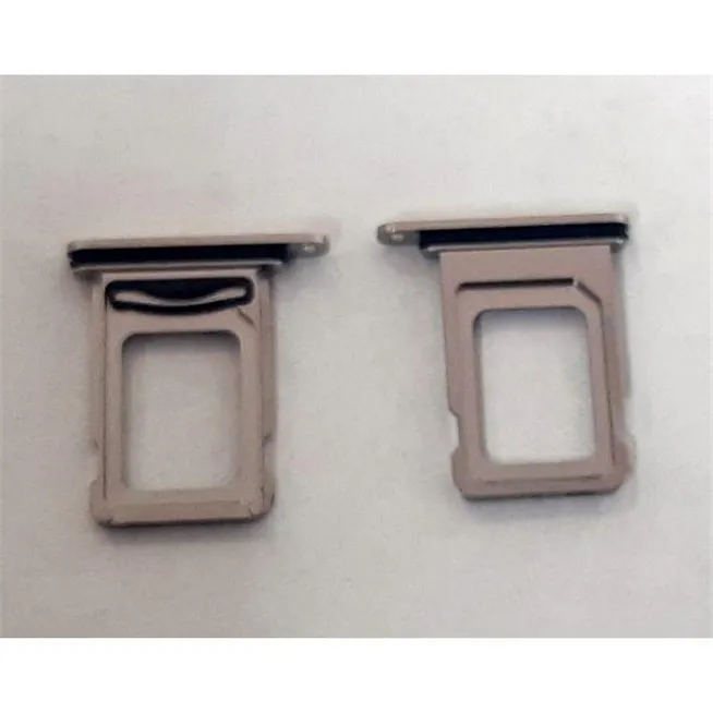 Soporte o bandeja dual sim blanca para IPhone 15 Pro A2848 A3101 A3102 A3104 15 Pro Max A3106 A2849 A3105 A3108