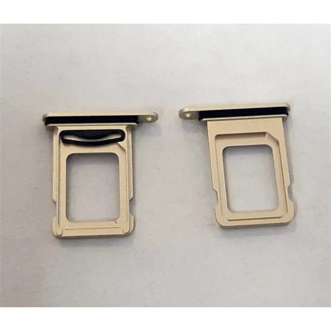 Soporte o bandeja dual sim amarilla para IPhone 15 A3090 A2846 A3089 A3092 15 Plus A3094 A2847 A3093 A3096 premium