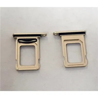 Soporte o bandeja dual sim amarilla para IPhone 15 A3090 A2846 A3089 A3092 15 Plus A3094 A2847 A3093 A3096 premium