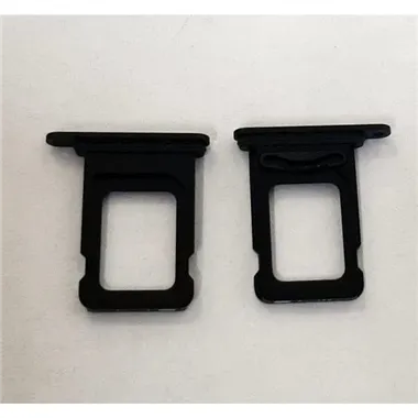 Soporte o bandeja dual sim negra para IPhone 15 A3090 A2846 A3089 A3092 15 Plus A3094 A2847 A3093 A3096 premium