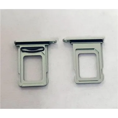 Soporte o bandeja dual sim verde para IPhone 15 A3090 A2846 A3089 A3092 15 Plus A3094 A2847 A3093 A3096 premium
