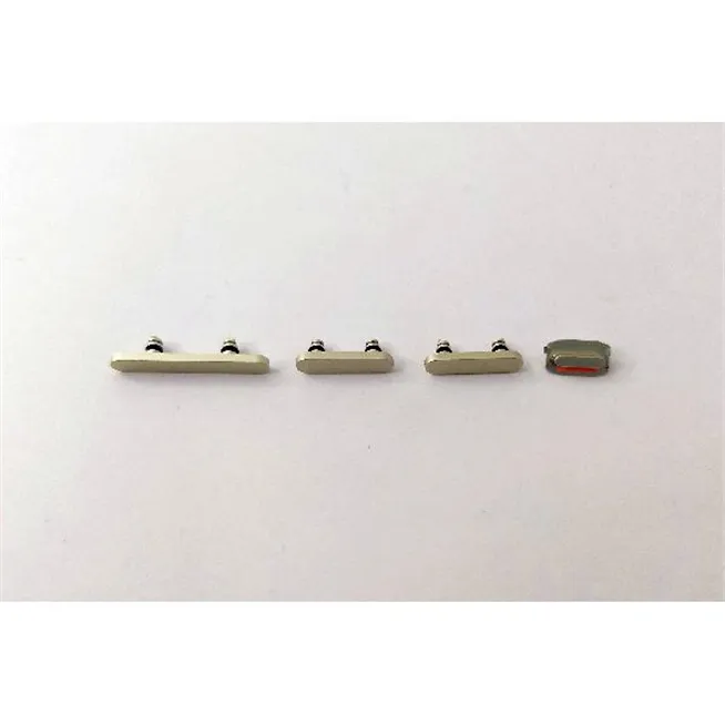 Set 4 botones dorados para IPhone 15 A3090 A2846 A3089 A3092 IPhone 15 Plus A3094 A2847 A3093 A3096 calidad premium