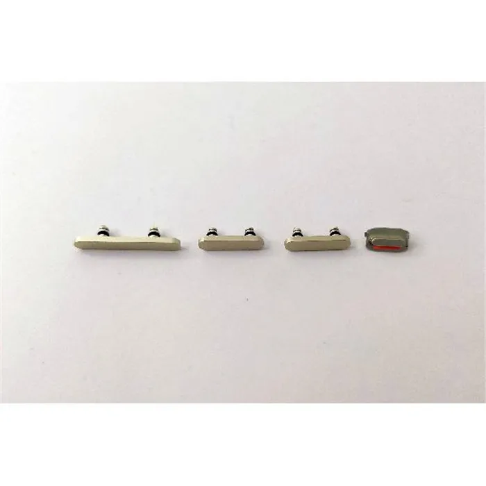 Set 4 botones dorados para IPhone 15 A3090 A2846 A3089 A3092 IPhone 15 Plus A3094 A2847 A3093 A3096 calidad premium
