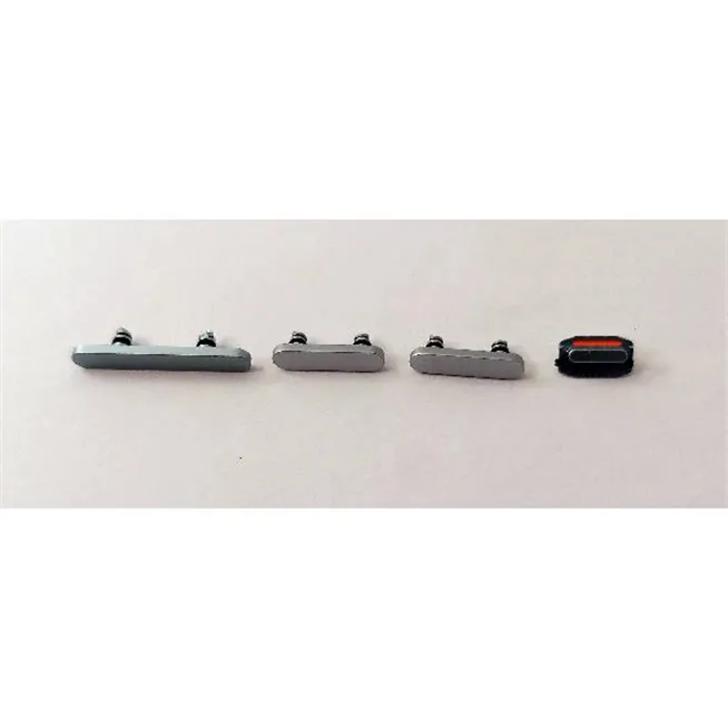 Set 4 botones azules para IPhone 15 A3090 A2846 A3089 A3092 IPhone 15 Plus A3094 A2847 A3093 A3096 calidad premium