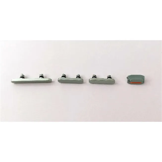 Set 4 botones verdes para IPhone 15 A3090 A2846 A3089 A3092 IPhone 15 Plus A3094 A2847 A3093 A3096 calidad premium