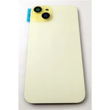 Tapa trasera o tapa bateria amarilla para iPhone 15 Plus A3094 A2847 A3093 A3096