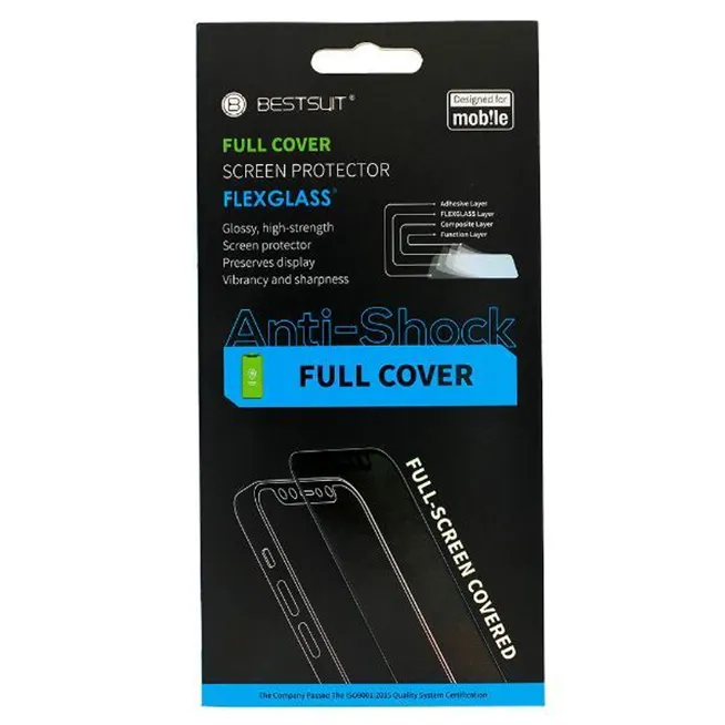 Protector hidrogel Bestsuit flexible 5D negro para IPhone 15 Pro A2848 A3101 A3102 A3104