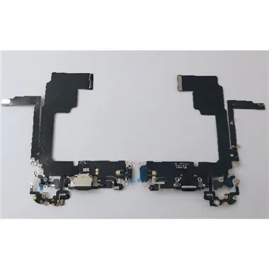 Flex puerto de carga negro para Iphone 15 Pro compatible