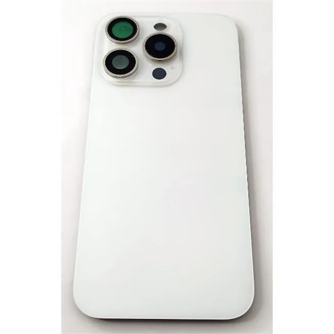 Tapa trasera o tapa bateria blanca para iPhone 15 Pro 