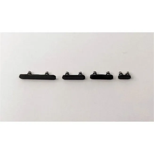 Set 4 botones negros para IPhone 15 Pro A2848 A3101 A3102 A3104 IPhone 15 Pro Max A2849 A3106 A3105 A3108 calidad p