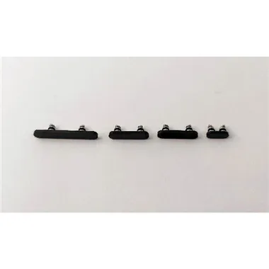 Set 4 botones negros para IPhone 15 Pro A2848 A3101 A3102 A3104 IPhone 15 Pro Max A2849 A3106 A3105 A3108 calidad p