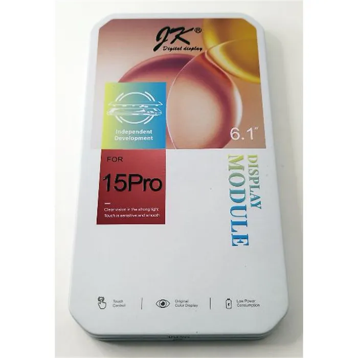 Pantalla LCD INCELL iPhone 15 Pro A2848 A3101 A3102 A3104 JK FHD mas tactil negro