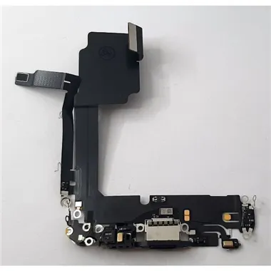 Flex puerto carga blanco para IPhone 15 Pro A2848 A3101 A3102 A3104 calidad premium