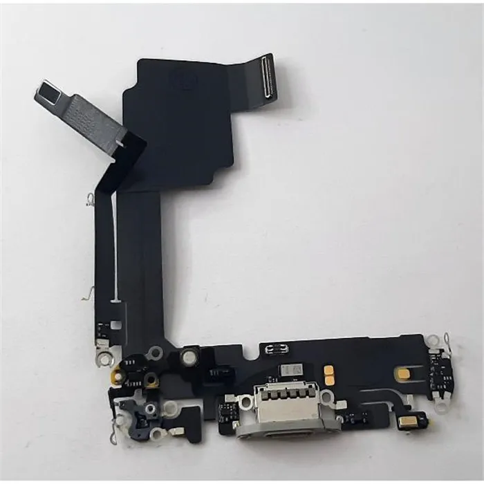 Flex puerto carga blanco para IPhone 15 Pro A2848 A3101 A3102 A3104 calidad premium