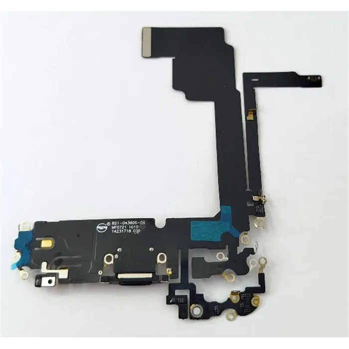 Flex puerto de carga negro para Iphone 15 Pro Max compatible