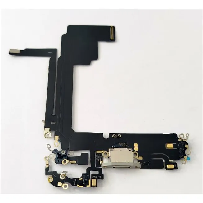 Flex puerto de carga blanco para Iphone 15 Pro Max compatible