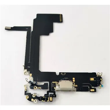 Flex puerto de carga blanco para Iphone 15 Pro Max compatible