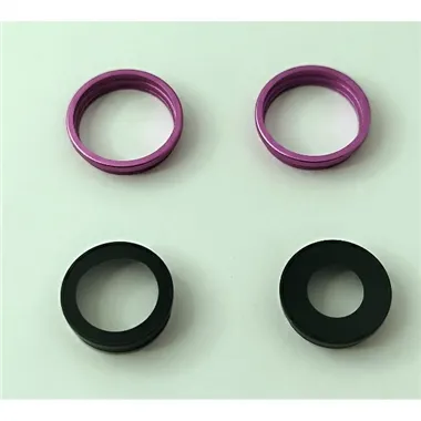 Set 2 cristales de camara con marco rosa para iPhone 16 A3287 A3081 A3286 A3288 16 Plus A3290 A3082 A3289 A3291 