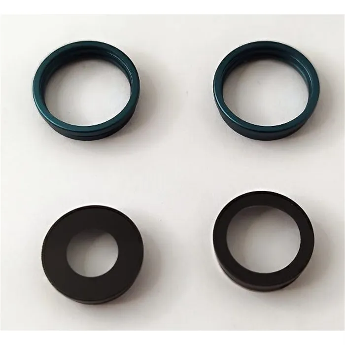 Set 2 cristales de camara con marco verde para iPhone 16 A3287 A3081 A3286 A3288 16 Plus A3290 A3082 A3289 A3291