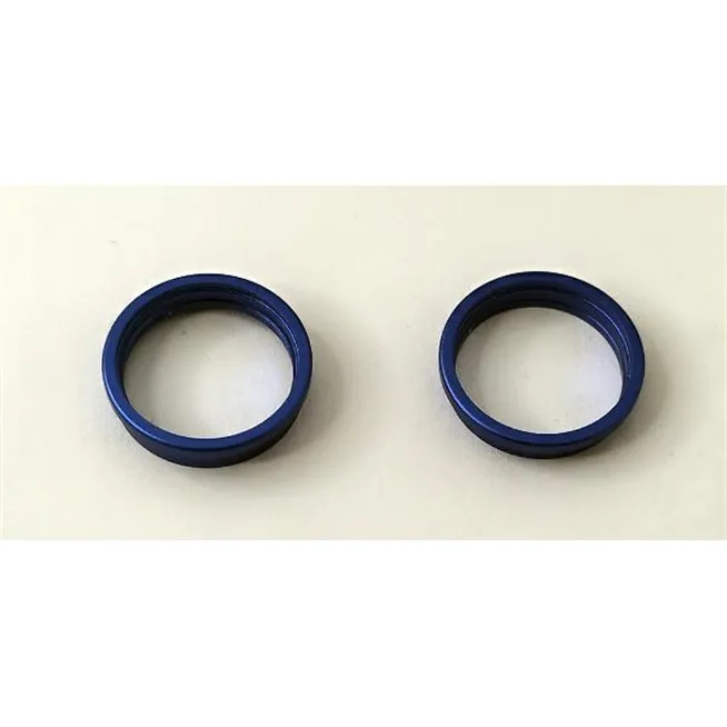 Set 2 anillos de camara azules para iPhone 16 A3287 A3081 A3286 A3288 16 Plus A3290 A3082 A3289 A3291 premium
