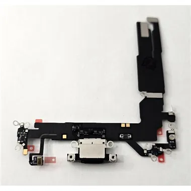 Flex puerto de carga negro para iPhone 16 A3287 A3081 A3286 A3288 calidad premium
