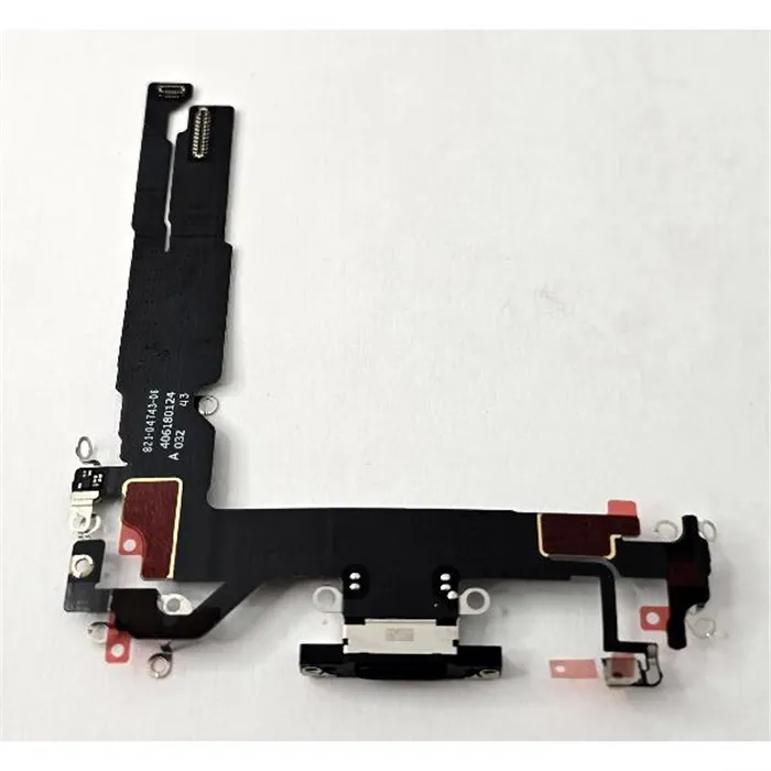 Flex puerto de carga negro para iPhone 16 A3287 A3081 A3286 A3288 calidad premium